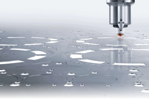 image of laser cutting